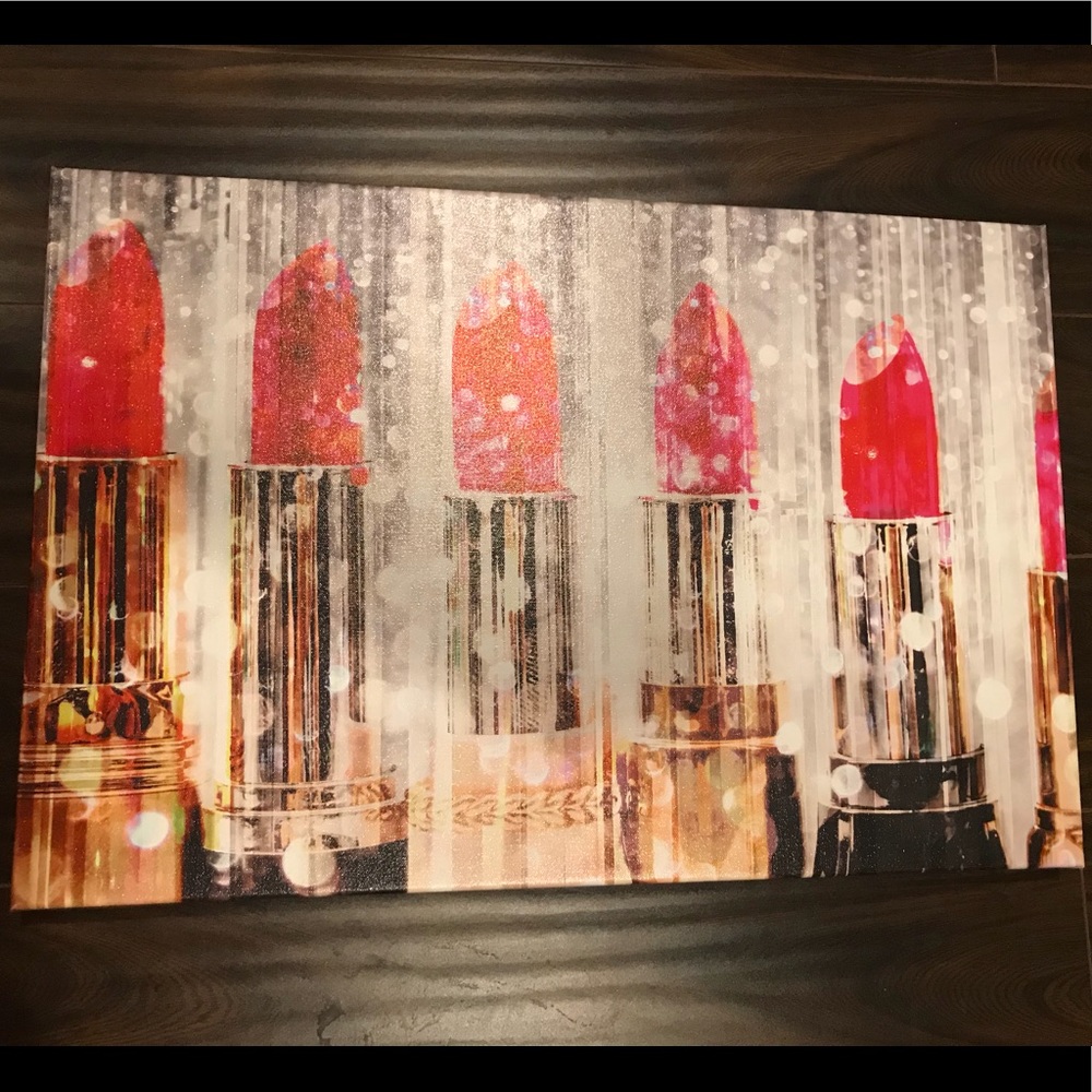 Oliver Gal Lipstick Canvas